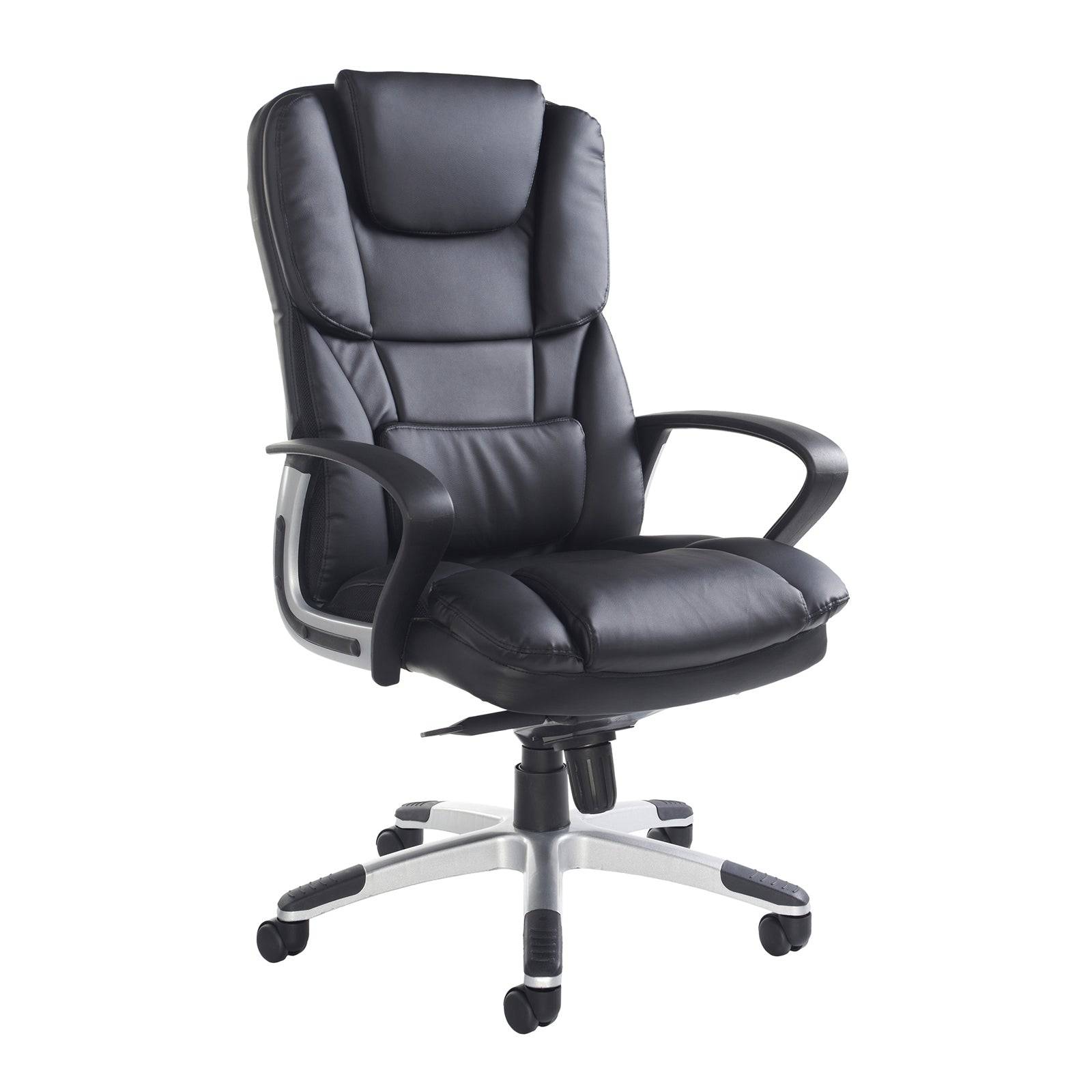 Palermo High Back Executive Chair Black Faux Leather NWOF