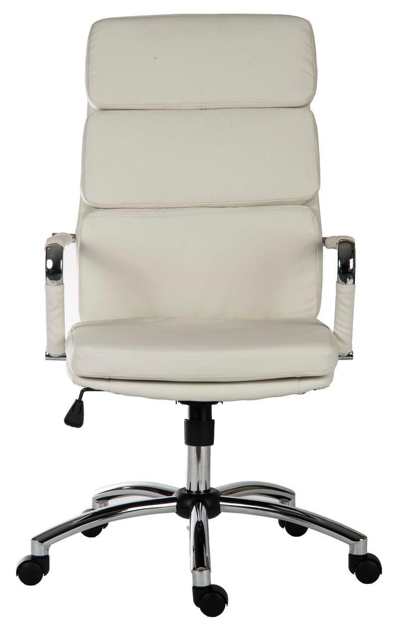 Teknik Office Deco Retro Style Executive Faux Leather Chair With Matching Removable Arm Covers