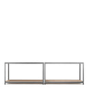 RB Boss 4 x Tier Shelving Unit With Galvanised Steel Frame & MDF Shelves - 1600x750x350mm 175kgs UDL - NWOF