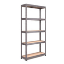 RB Boss 5 x Tier Shelving Unit With Galvanised Steel Frame & MDF Shelves - 1800x900x300mm 250kg UDL - NWOF