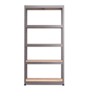 RB Boss 5 x Tier Shelving Unit With Galvanised Steel Frame & MDF Shelves - 1800x900x400mm 250kg UDL - NWOF