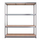 RB Boss 4 x Tier Shelving Unit With Galvanised Steel Frame & MDF Shelves - 1800x1600x600mm 300kg UDL - NWOF