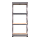 RB Boss FastLok 4 x Tier Shelving Unit With Galvanised Steel Frame & MDF Shelves - 1600x750x350mm 175kgs UDL - NWOF