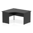 Impulse Crescent Desk With Panel End Leg - Black - NWOF