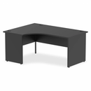 Impulse Crescent Desk With Panel End Leg - Black - NWOF