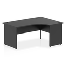 Impulse Crescent Desk With Panel End Leg - Black - NWOF