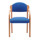 Tahara Fabric Beech Framed Stackable Side Armchair With Upholstered And Padded Seat/Backrest - NWOF