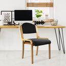 Tahara Fabric Beech Framed Stackable Side Chair With Upholstered And Padded Seat/Backrest - NWOF
