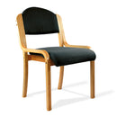 Tahara Fabric Beech Framed Stackable Side Chair With Upholstered And Padded Seat/Backrest - NWOF