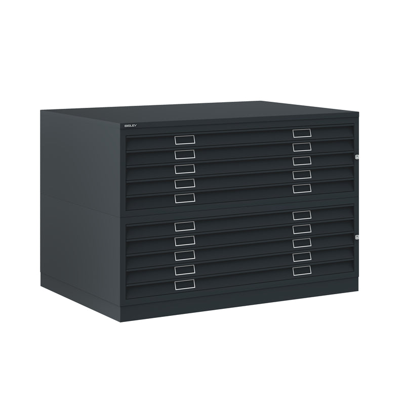 Bisley Plan File - A0 10 Drawer Filing Cabinet