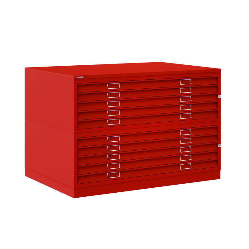 Bisley Plan File - A0 10 Drawer Filing Cabinet