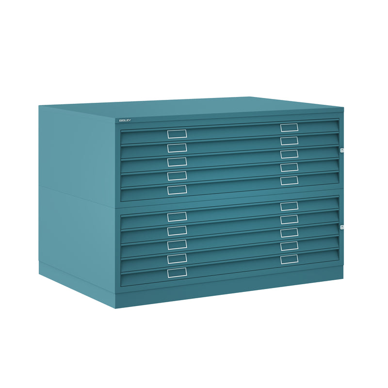 Bisley Plan File - A0 10 Drawer Filing Cabinet