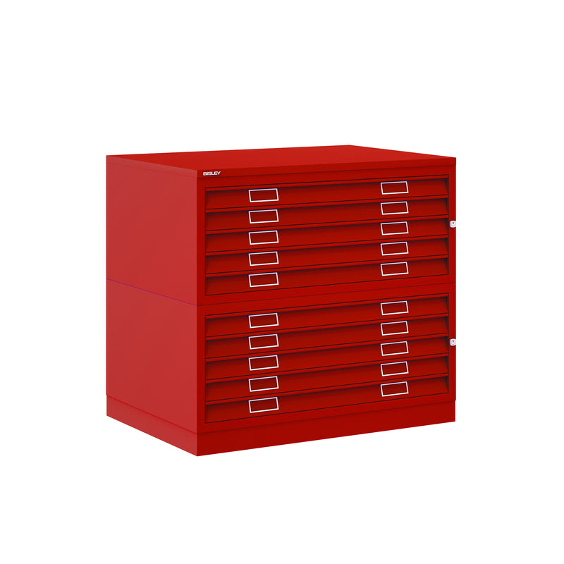 Bisley Plan File - A1 10 Drawer Filing Cabinet