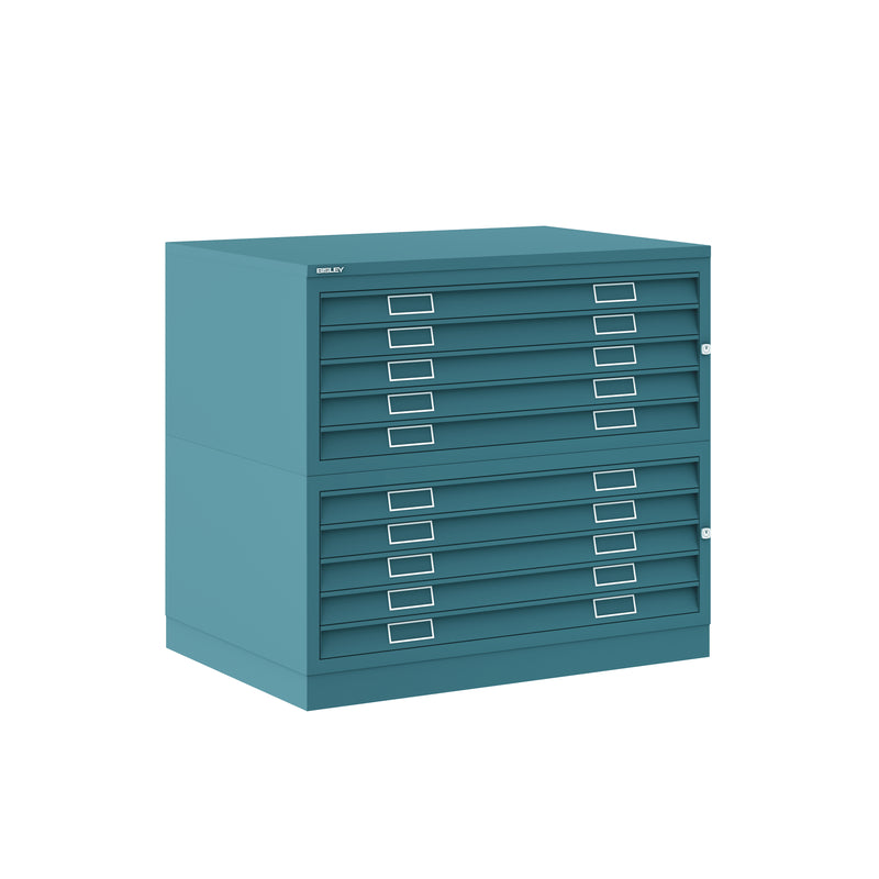 Bisley Plan File - A1 10 Drawer Filing Cabinet