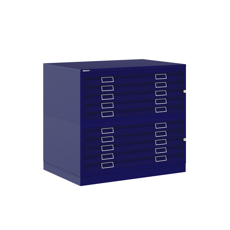 Bisley Plan File - A1 10 Drawer Filing Cabinet