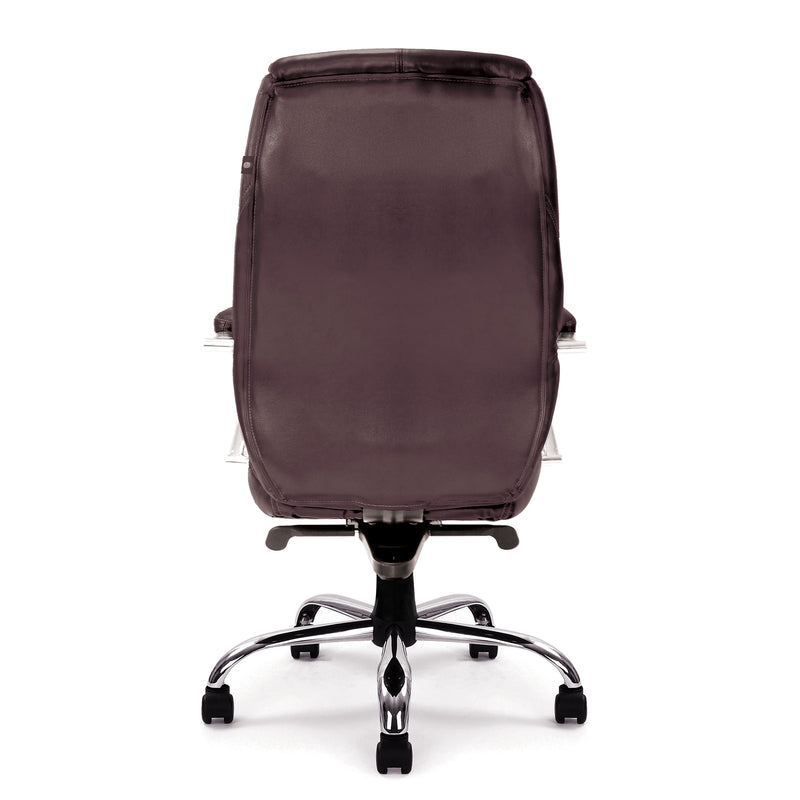 Sandown High Back Luxurious Leather Faced Synchronous Executive Chair - NWOF