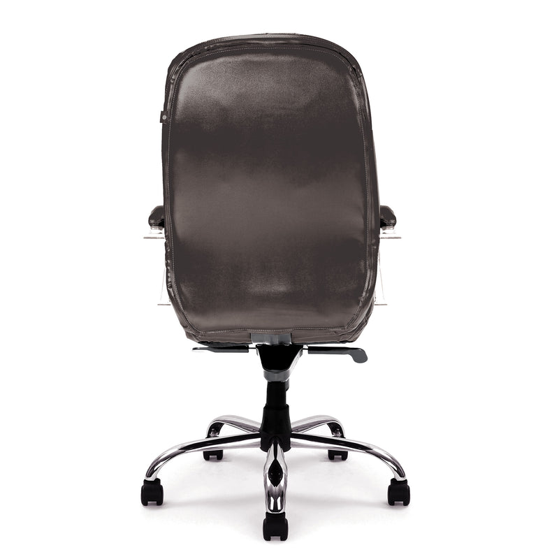 Santiago High Back Italian Leather Faced Synchronous Executive Chair - NWOF