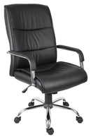 Teknik Office Kendal Luxury Office Chair With Matching Padded Arm Covers & Chrome Five Star Base - NWOF