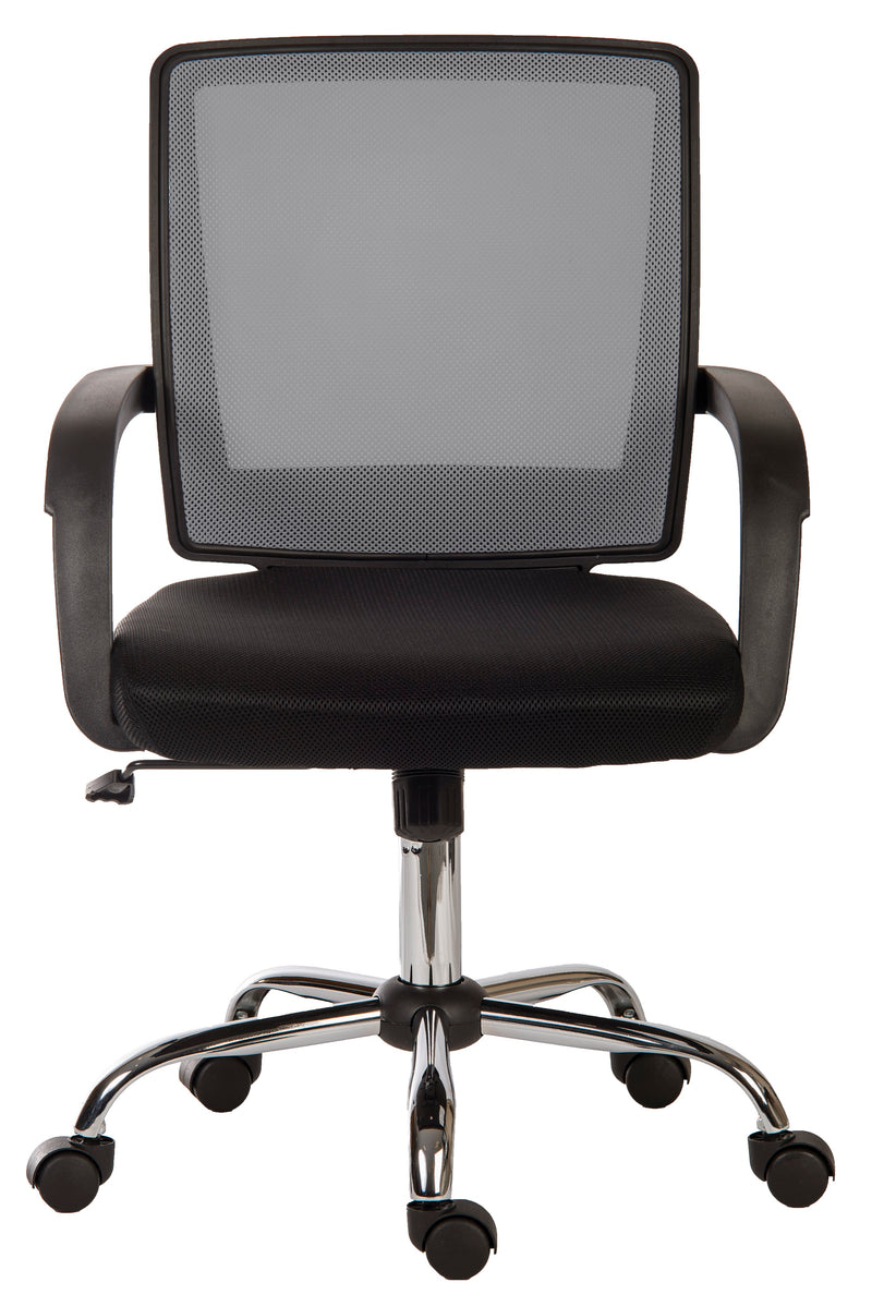 Teknik Office Star Mesh Back Executive Chair With Contrasting Black Fabric Seat & Fixed Armrests