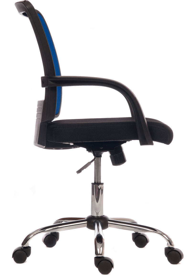 Teknik Office Star Mesh Back Executive Chair With Contrasting Black Fabric Seat & Fixed Armrests