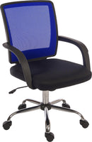 Teknik Office Star Mesh Back Executive Chair With Contrasting Black Fabric Seat & Fixed Armrests - NWOF