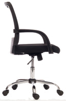 Teknik Office Star Mesh Back Executive Chair With Contrasting Black Fabric Seat & Fixed Armrests - NWOF