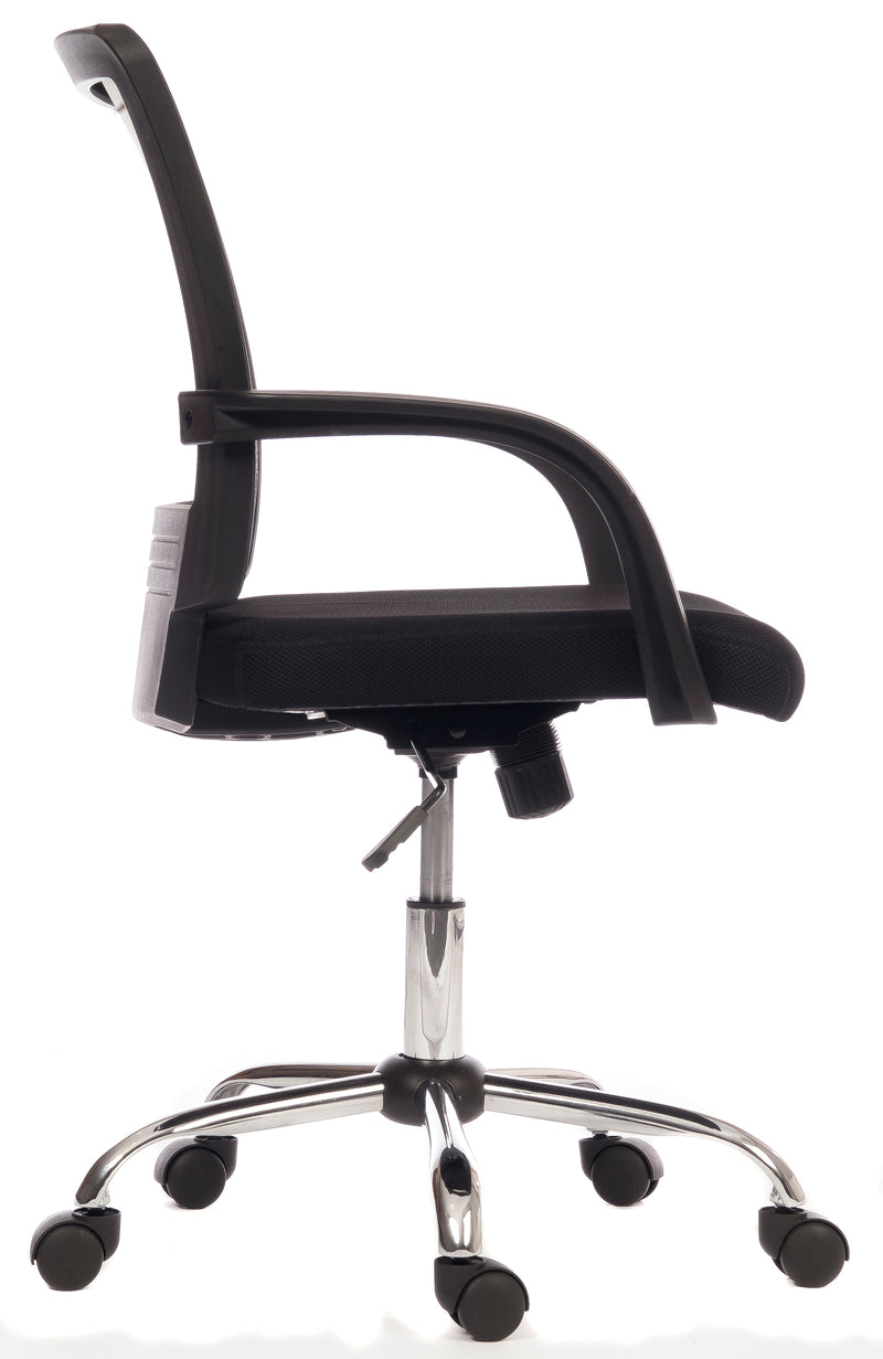 Teknik Office Star Mesh Back Executive Chair With Contrasting Black Fabric Seat & Fixed Armrests