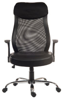 Teknik Office Curve Contemporary Mesh Executive Chair With Lumbar Curved Aerated Back & Retractable Armrests - NWOF