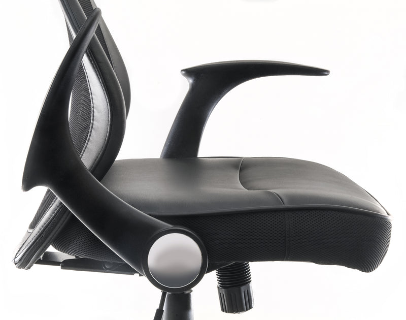 Teknik Office Curve Contemporary Mesh Executive Chair With Lumbar Curved Aerated Back & Retractable Armrests