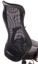 Teknik Office Curve Contemporary Mesh Executive Chair With Lumbar Curved Aerated Back & Retractable Armrests - NWOF