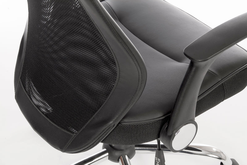 Teknik Office Curve Contemporary Mesh Executive Chair With Lumbar Curved Aerated Back & Retractable Armrests