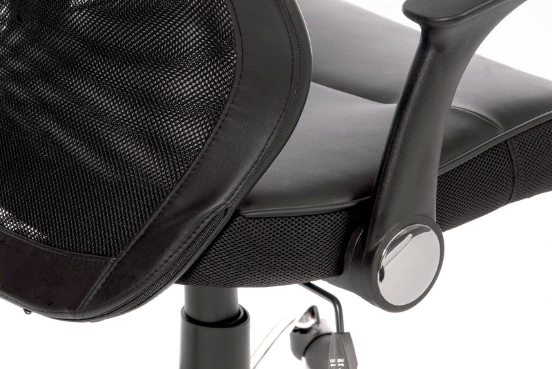 Teknik Office Curve Contemporary Mesh Executive Chair With Lumbar Curved Aerated Back & Retractable Armrests