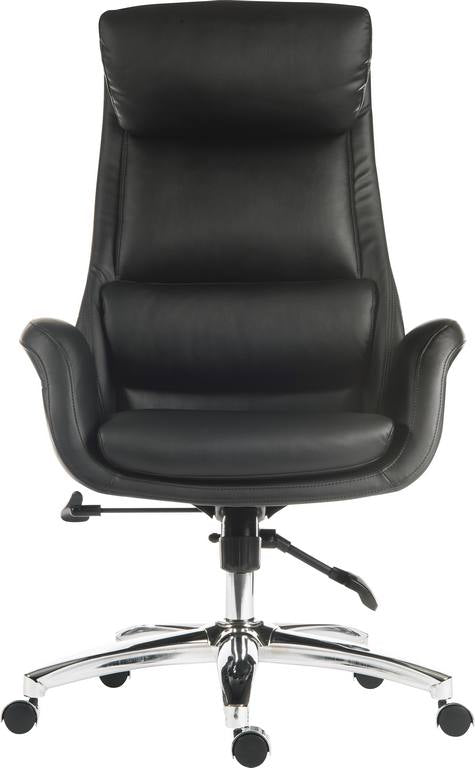 Ambassador Reclining Executive Chair Black With Gull Wing Arms & Independent Recline Function Backrest