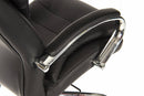 Goliath Light Executive Black Leather Faced Office Chair With Matching Padded Armrests - NWOF