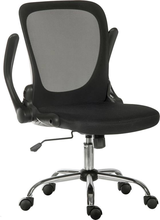 Flip Mesh Executive Chair With Fixed Mesh Backrest & Flip Up Armrests