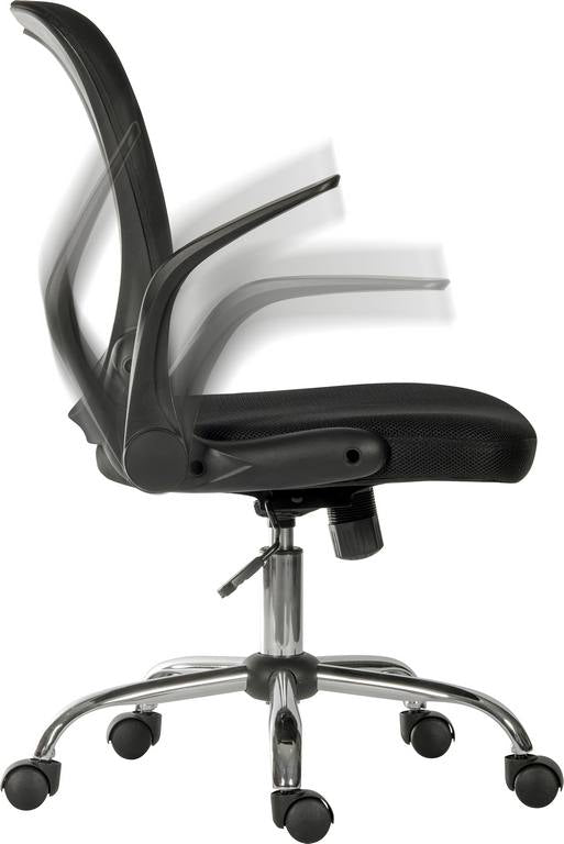 Flip Mesh Executive Chair With Fixed Mesh Backrest & Flip Up Armrests