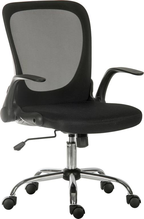 Flip Mesh Executive Chair With Fixed Mesh Backrest & Flip Up Armrests