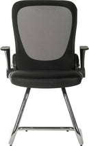 Flip Mesh Visitor Chair With Mesh Aerated Backrest & Flip Up Armrests - NWOF