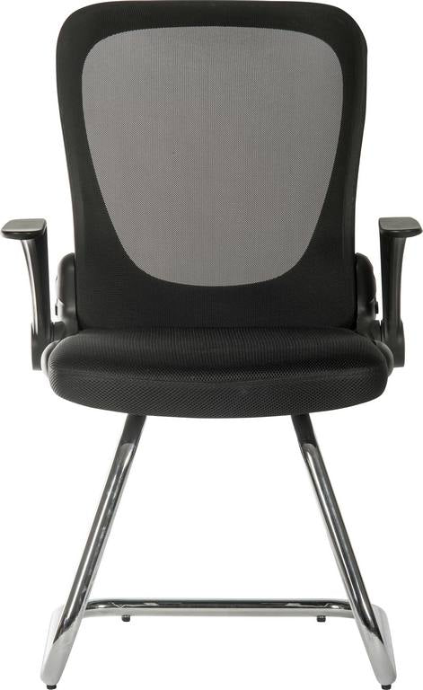 Flip Mesh Visitor Chair With Mesh Aerated Backrest & Flip Up Armrests