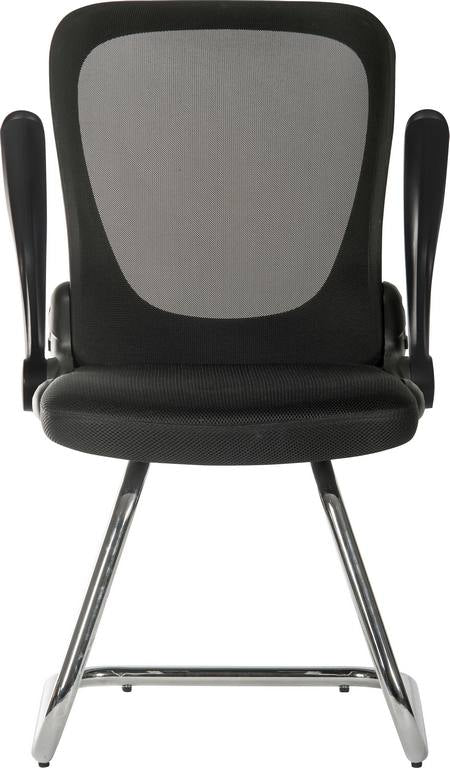 Flip Mesh Visitor Chair With Mesh Aerated Backrest & Flip Up Armrests