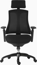 Rapport Mesh Luxury Curved Executive Chair With Removable Headrest & Height Adjustable Arms - NWOF