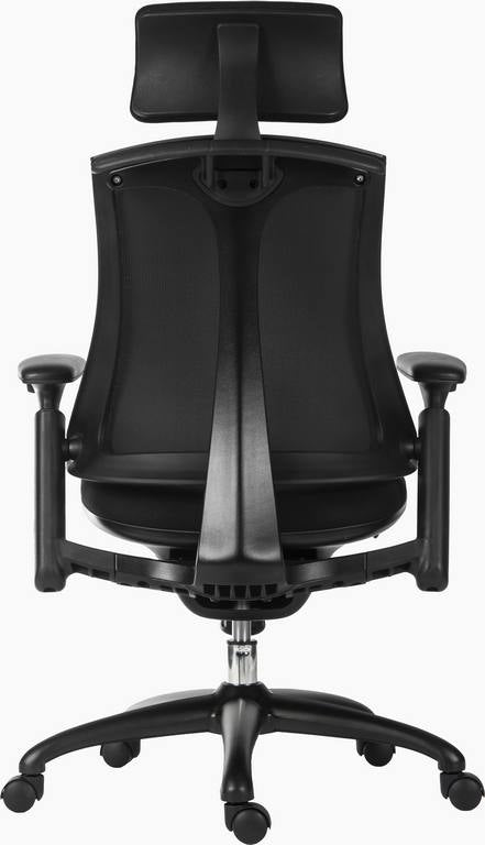 Rapport Mesh Luxury Curved Executive Chair With Removable Headrest & Height Adjustable Arms