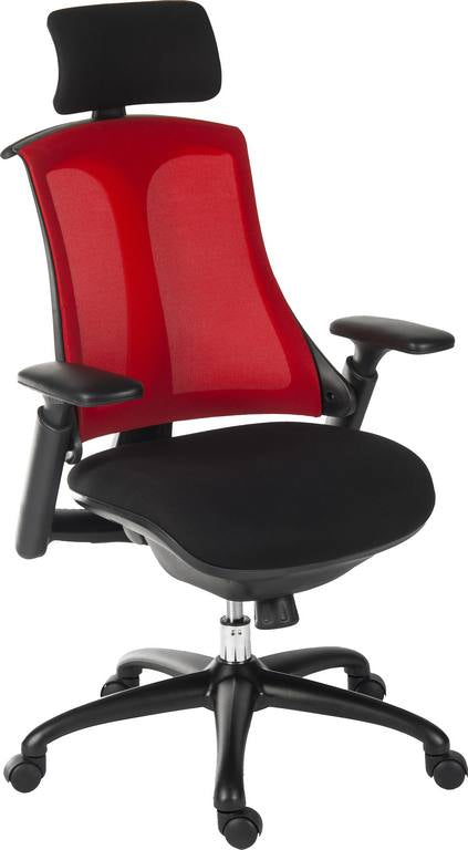 Rapport Mesh Luxury Curved Executive Chair With Removable Headrest & Height Adjustable Arms