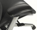 Teknik Office Quantum Black Executive Chair With Breathable Graphite Grey Mesh Backrest & Multi Adjustable Padded Armrests - NWOF