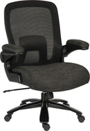 Teknik Office Hercules Heavy Duty Executive Chair With Mesh Backrest & Flip Up Arms - 35 Stone Weight Capacity - NWOF