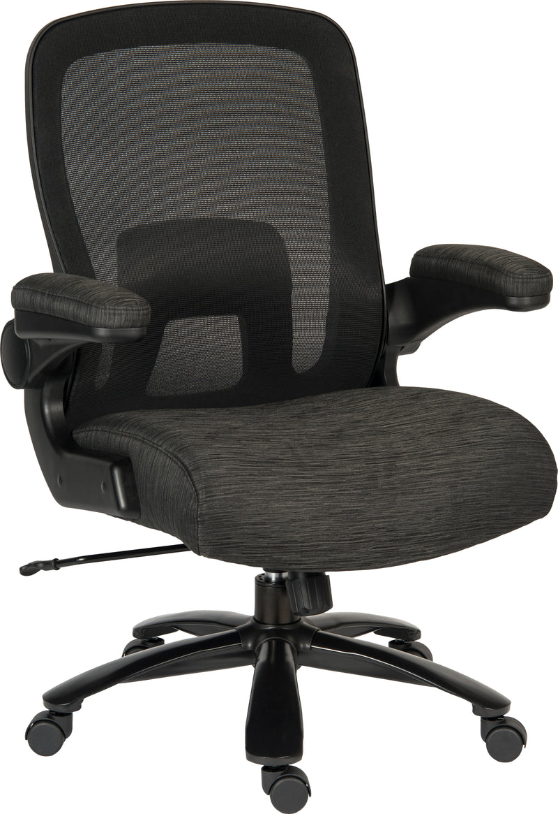 Teknik Office Hercules Heavy Duty Executive Chair With Mesh Backrest & Flip Up Arms - 35 Stone Weight Capacity