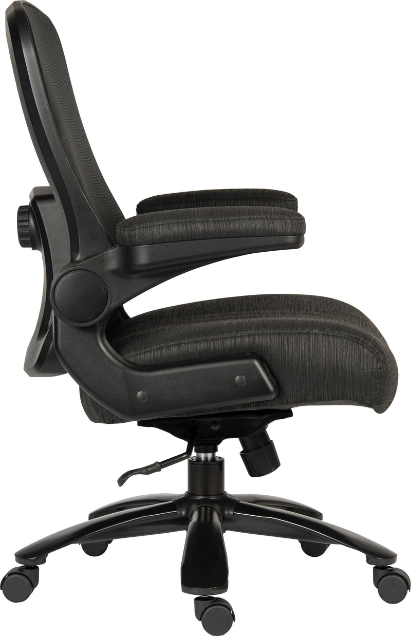 Teknik Office Hercules Heavy Duty Executive Chair With Mesh Backrest & Flip Up Arms - 35 Stone Weight Capacity