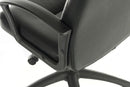 Teknik Office Leader Executive Bonded Leather Faced Chair With Nylon Base & Matching Armrests - NWOF