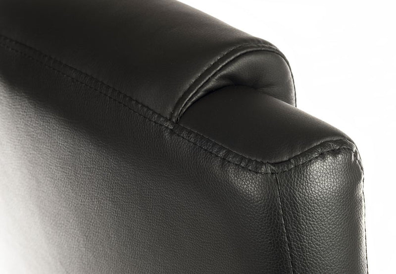 Teknik Office Leader Executive Bonded Leather Faced Chair With Nylon Base & Matching Armrests