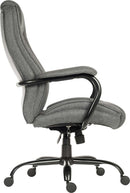 Teknik Office Goliath Duo Heavy Duty Fabric Executive Office Chair With Padded Armrests - NWOF